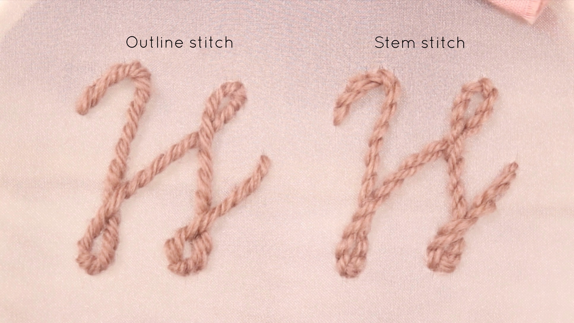 outline stitch stem stitch